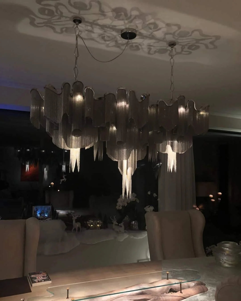 Stream Chain Chandelier