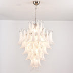 White Cloud Glass Petals Chandelier
