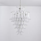 White Cloud Glass Petals Chandelier