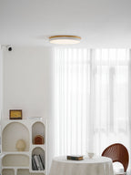 Zara Circular Wood Ceiling Lamp