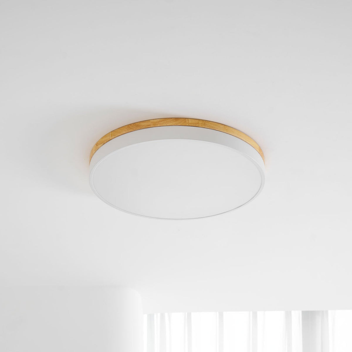 Zara Circular Wood Ceiling Lamp