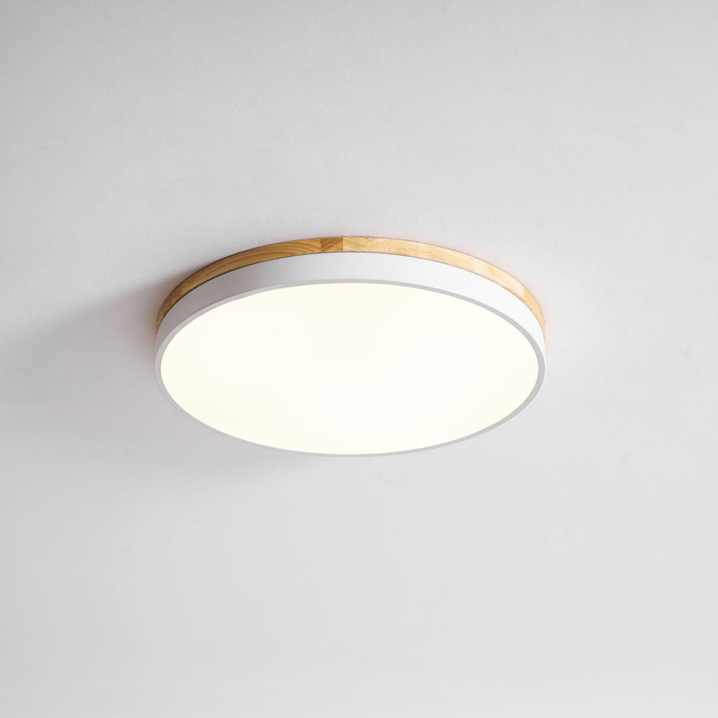Zara Circular Wood Ceiling Lamp