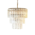 Tiered Tube Glass Chandelier