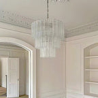 Tiered Tube Glass Chandelier