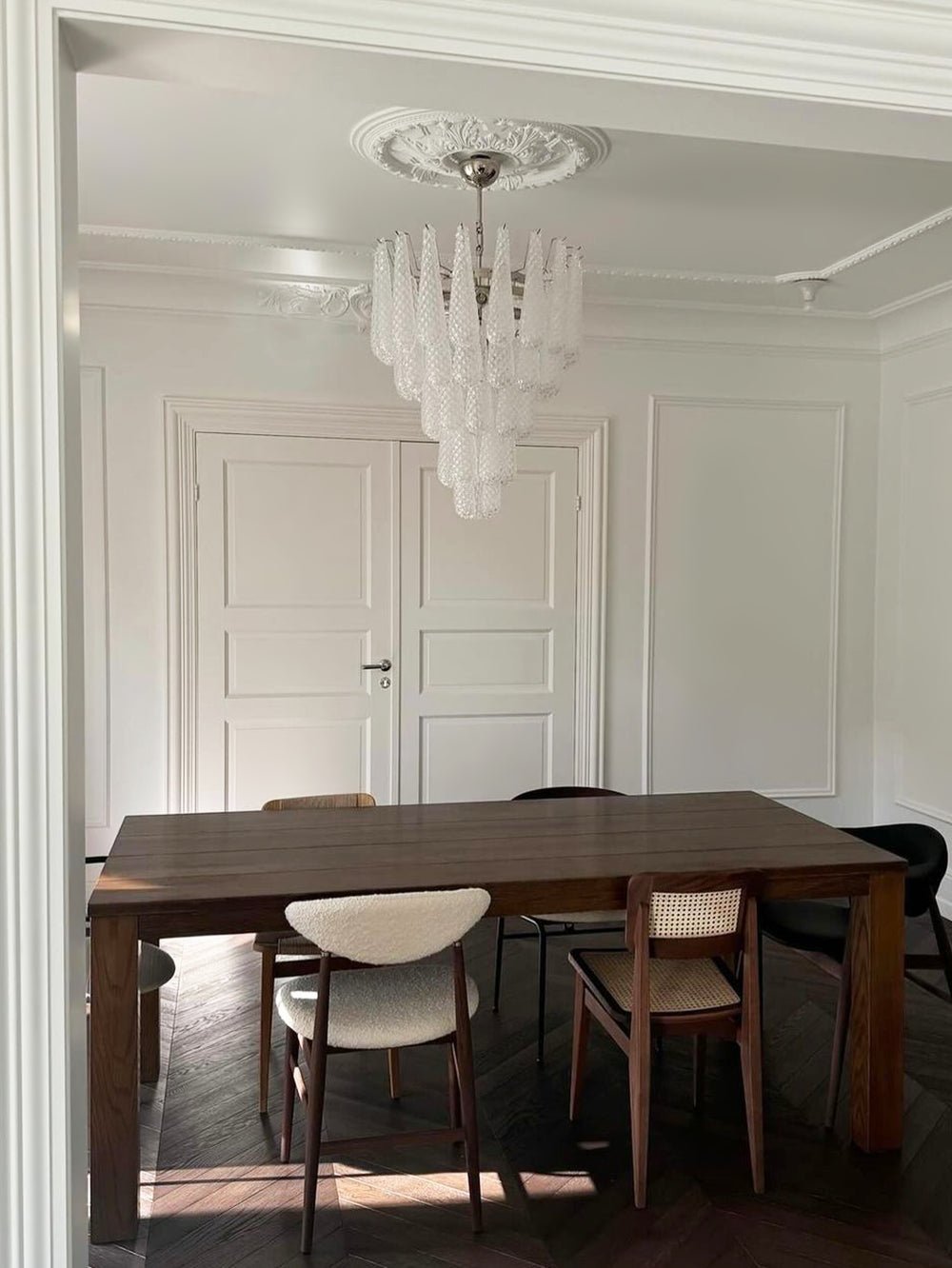 Glass Droplet Chandelier