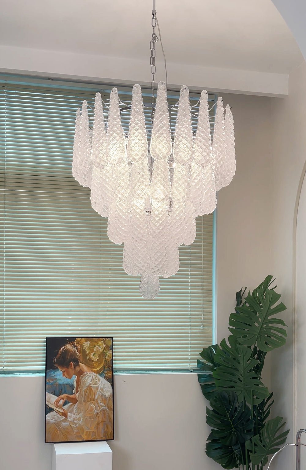 Glass Droplet Chandelier