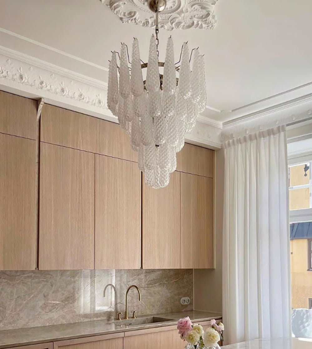 Glass Droplet Chandelier