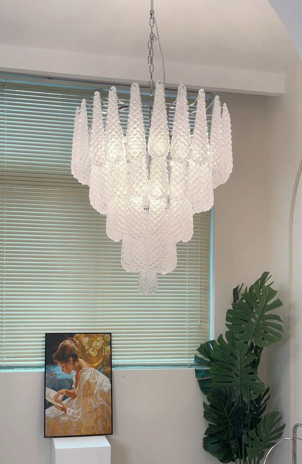 Glass Droplet Chandelier