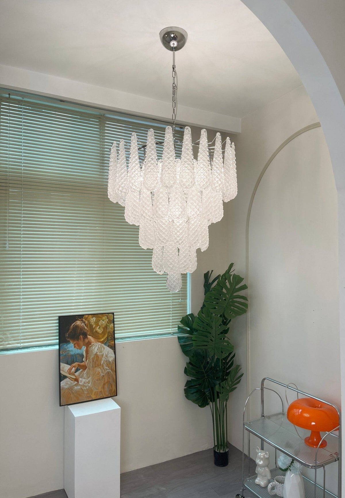 Glass Droplet Chandelier