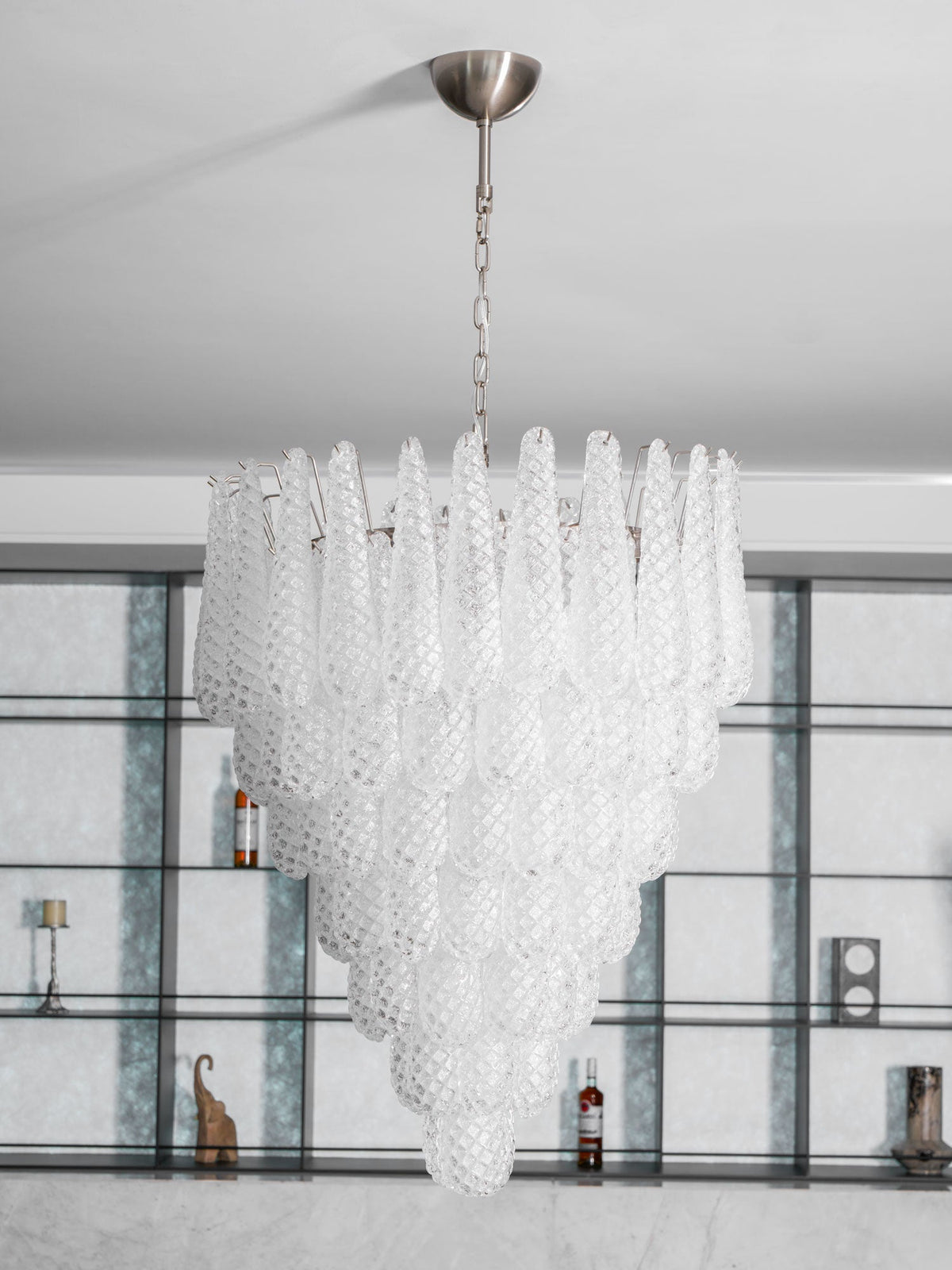 Glass Droplet Chandelier