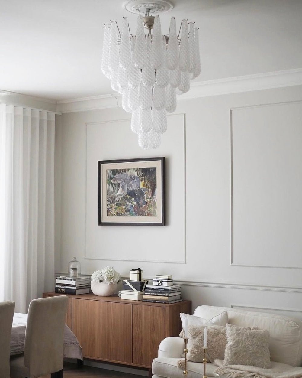 Glass Droplet Chandelier