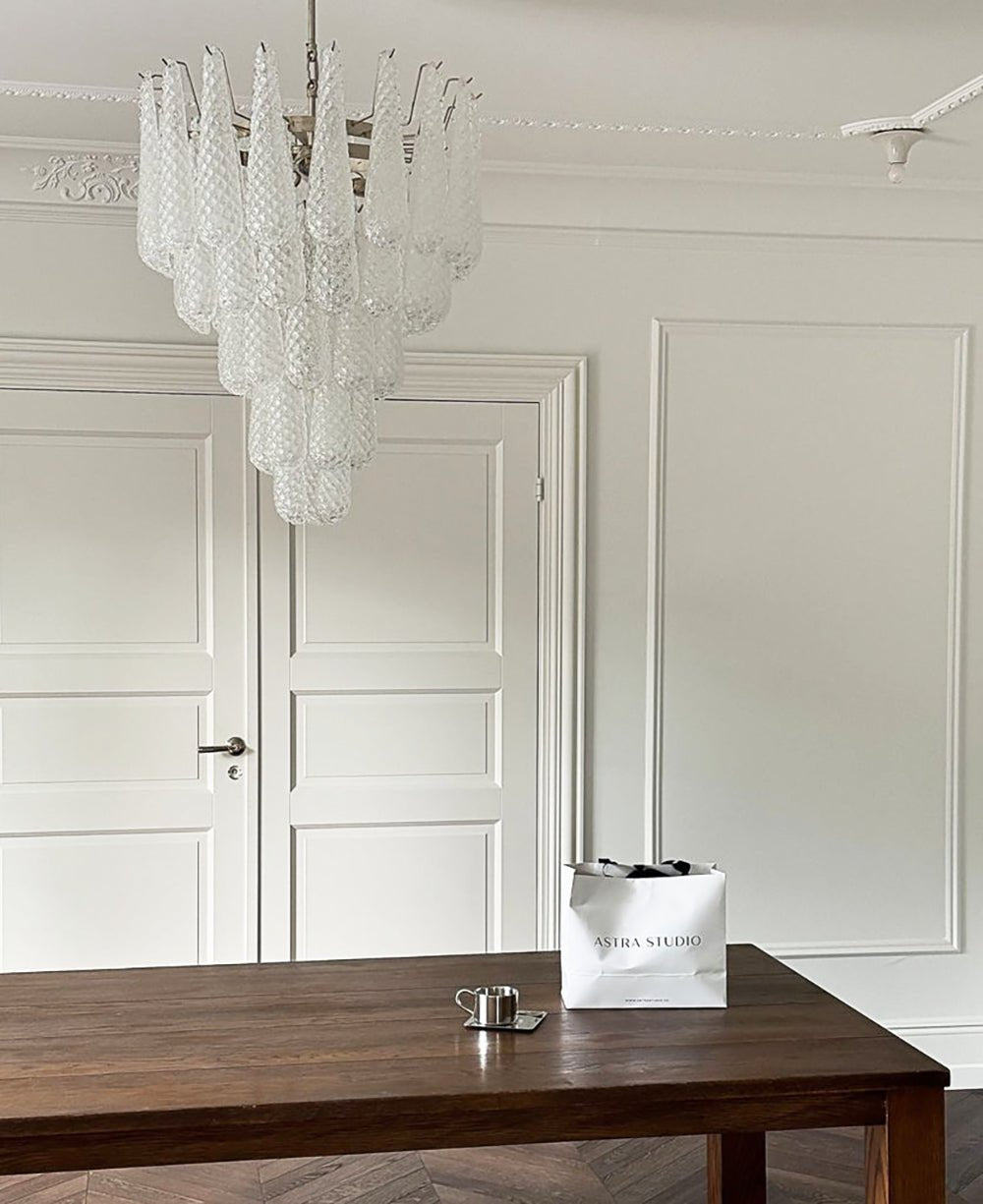 Glass Droplet Chandelier