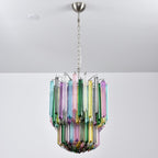 Prismatic Glass Colorful Chandelier