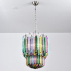 Prismatic Glass Colorful Chandelier