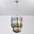 Prismatic Glass Colorful Chandelier