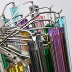 Prismatic Glass Colorful Chandelier