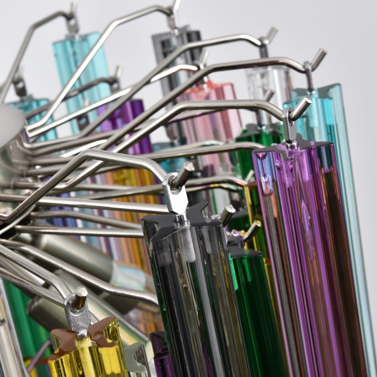 Prismatic Glass Colorful Chandelier