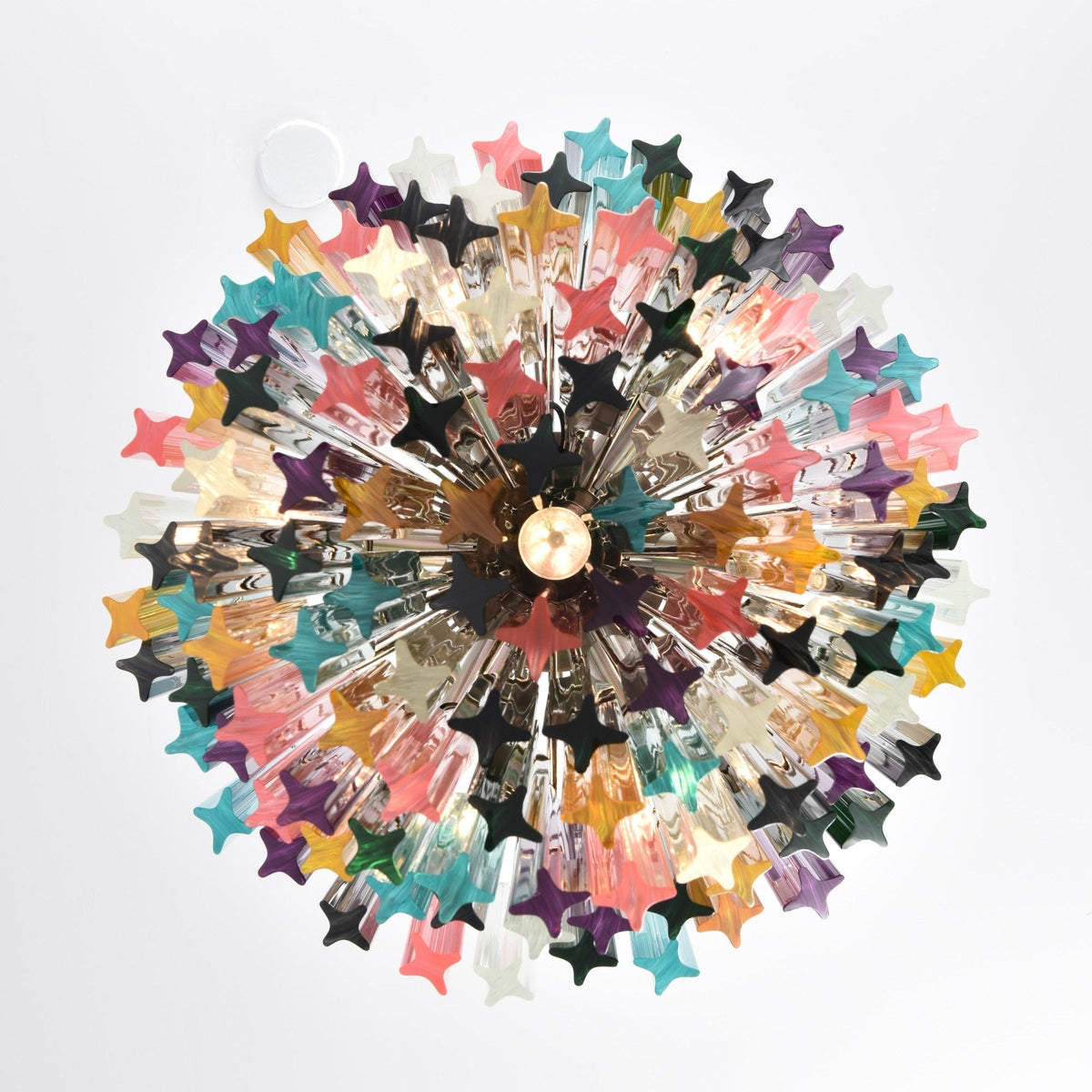 Prismatic Glass Colorful Chandelier