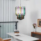 Prismatic Glass Colorful Chandelier