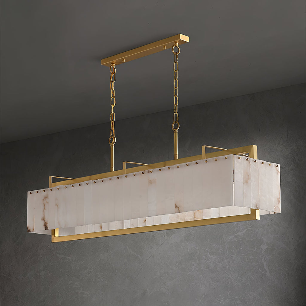 Solstice Bar Alabaster Chandelier