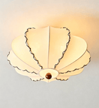 Calloped Edge Fabric Ceiling Light