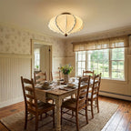 Calloped Edge Fabric Ceiling Light