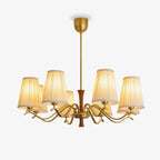 Cream Fabric Chandelier
