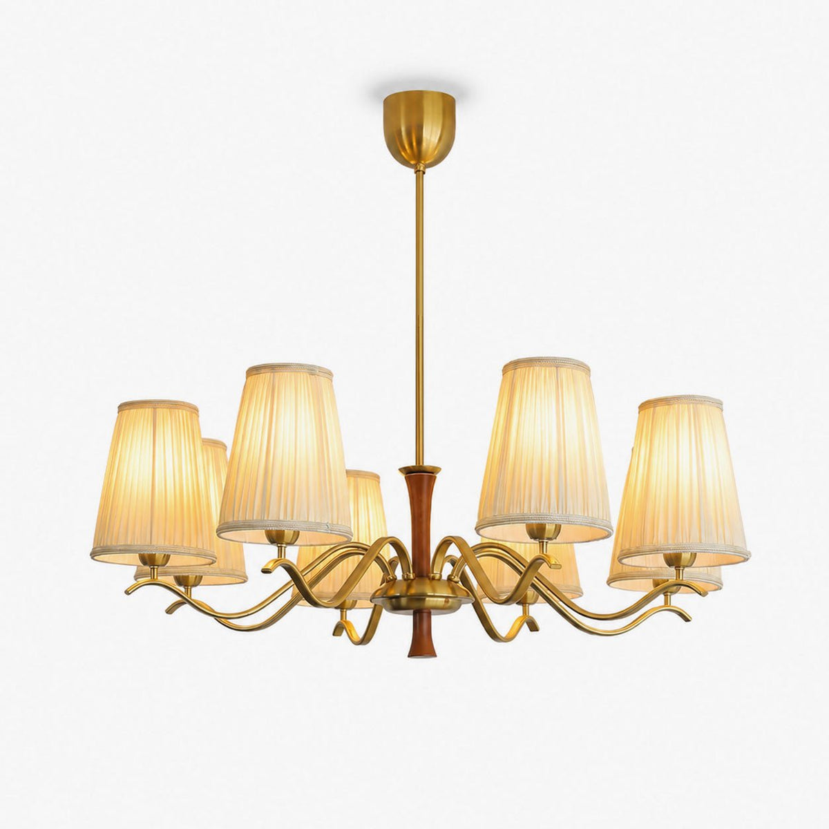 Cream Fabric Chandelier