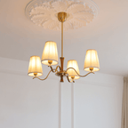 Cream Fabric Chandelier