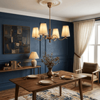 Cream Fabric Chandelier
