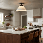 Aveline Alabaster Cone Flush Mount
