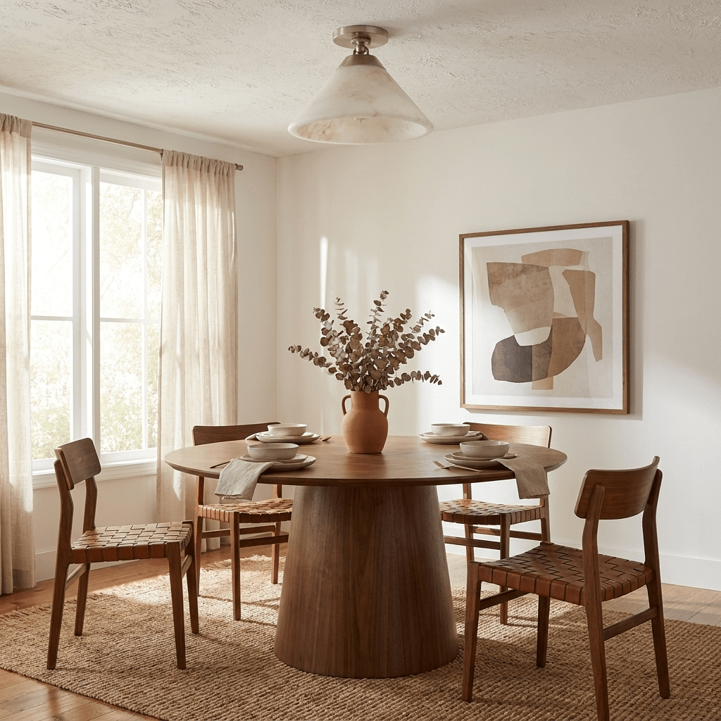 Aveline Alabaster Cone Flush Mount