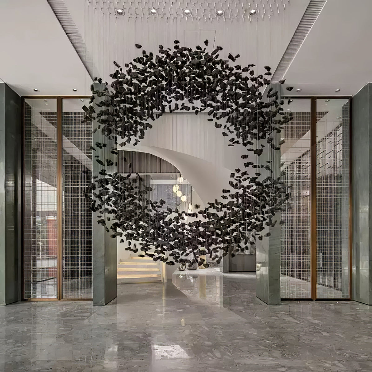 Charcoal Halo LED Chandelier