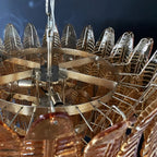 Amber Leaf Cascade Chandelier