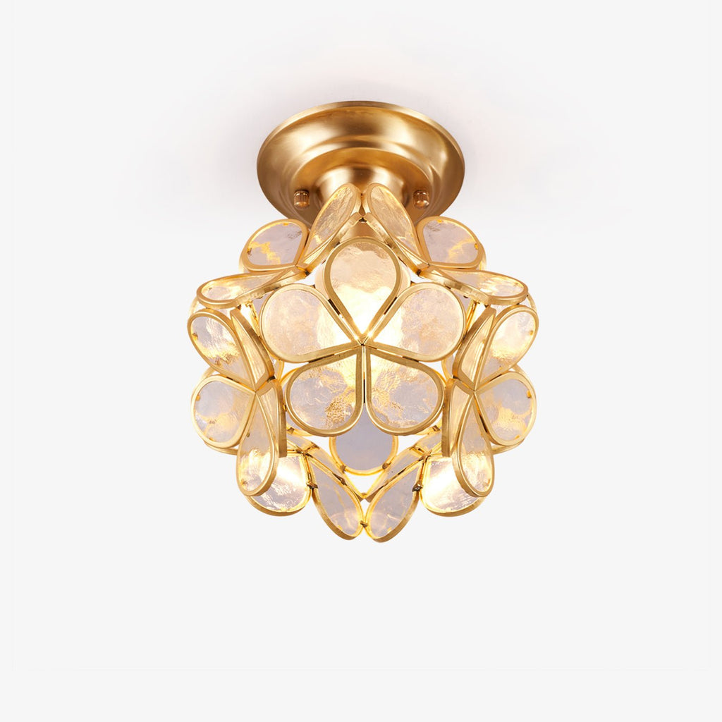 Golden Bloom Ceiling Light
