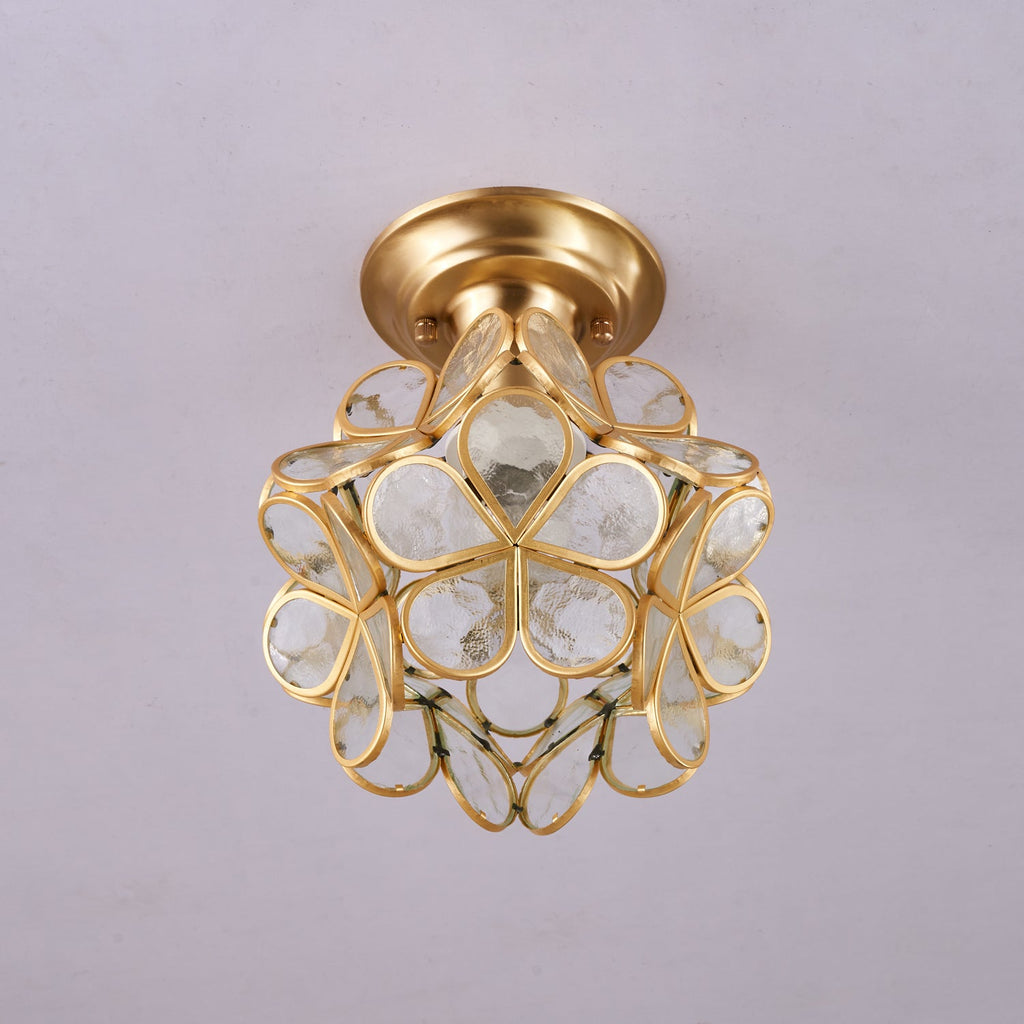 Golden Bloom Ceiling Light