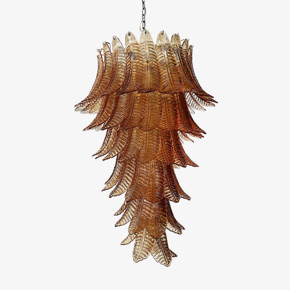 Rosalind Glass Amber Chandelier