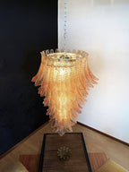 Rosalind Glass Amber Chandelier
