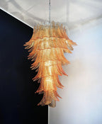 Rosalind Glass Amber Chandelier