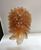Rosalind Glass Amber Chandelier
