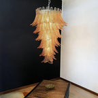 Rosalind Glass Amber Chandelier