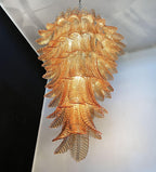 Rosalind Glass Amber Chandelier