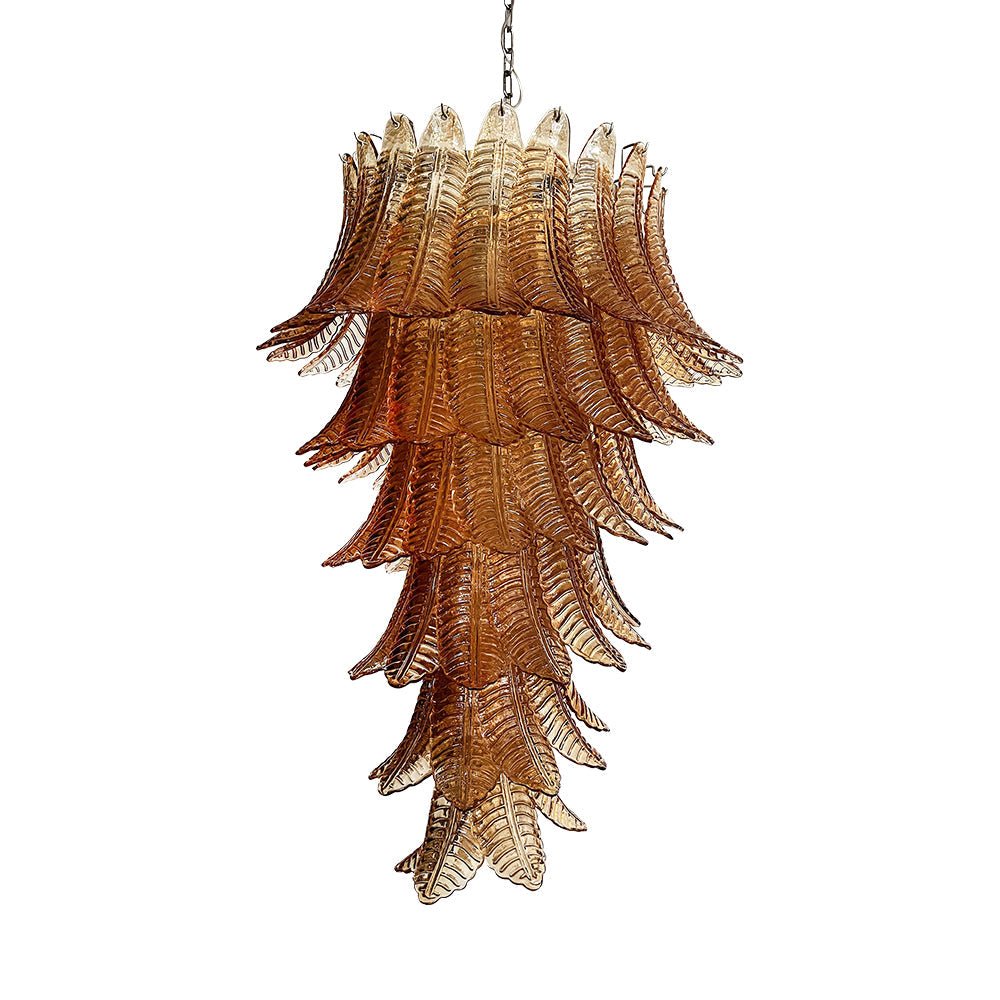 Rosalind Glass Amber Chandelier