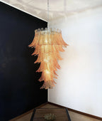 Rosalind Glass Amber Chandelier