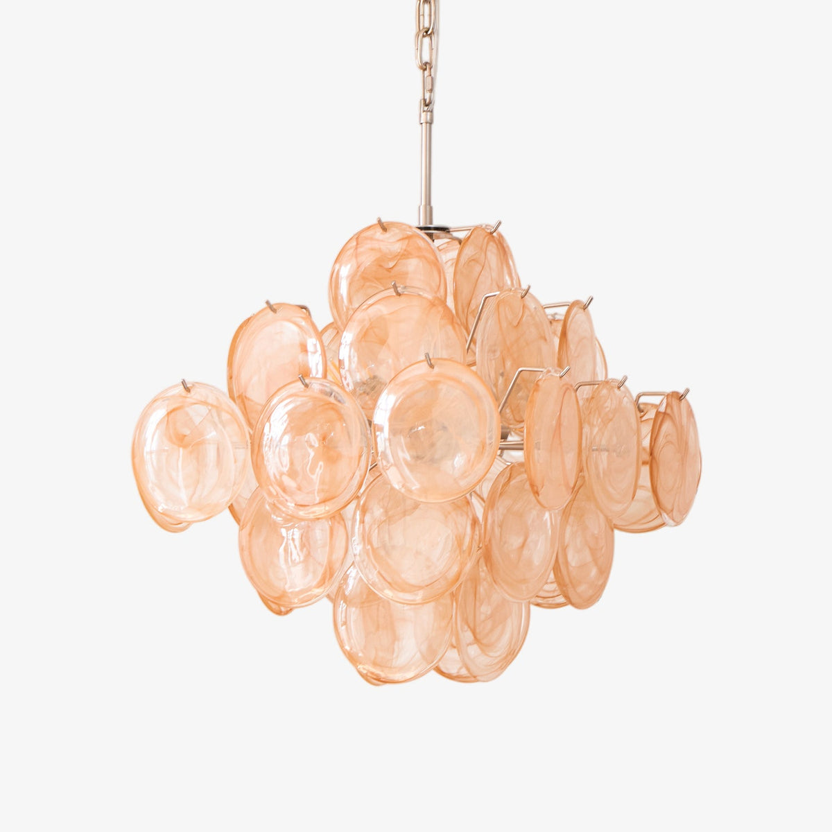 Aurelia Apricot Glass Chandelier