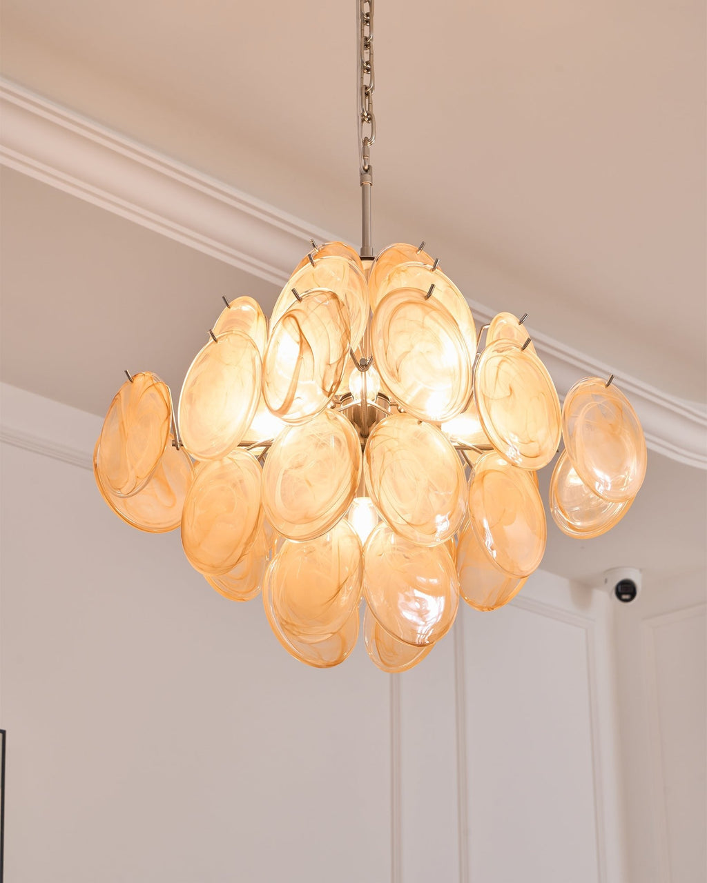 Aurelia Apricot Glass Chandelier