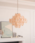 Aurelia Apricot Glass Chandelier