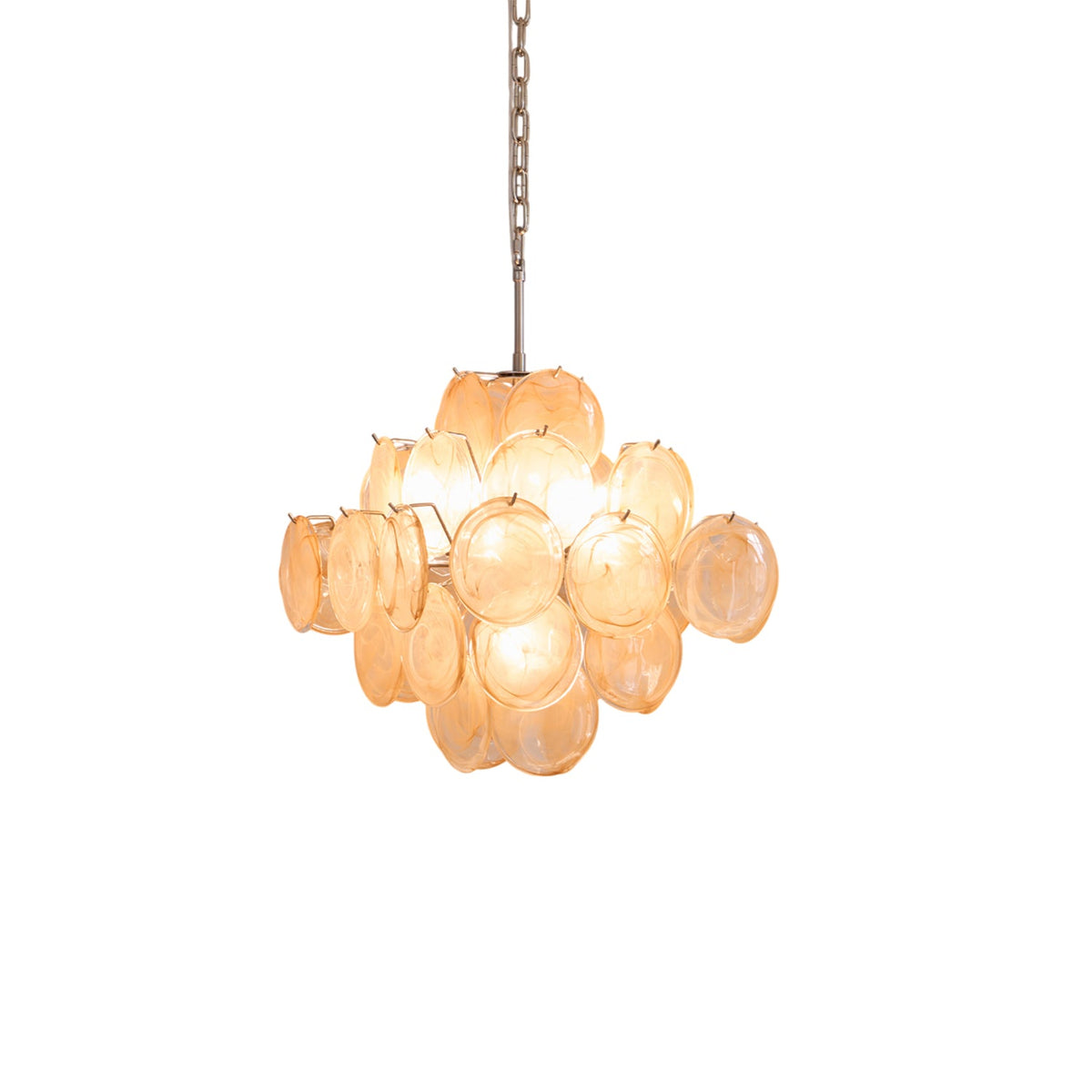 Aurelia Apricot Glass Chandelier
