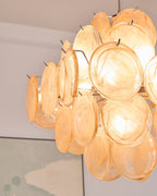 Aurelia Apricot Glass Chandelier