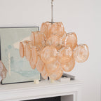 Aurelia Apricot Glass Chandelier